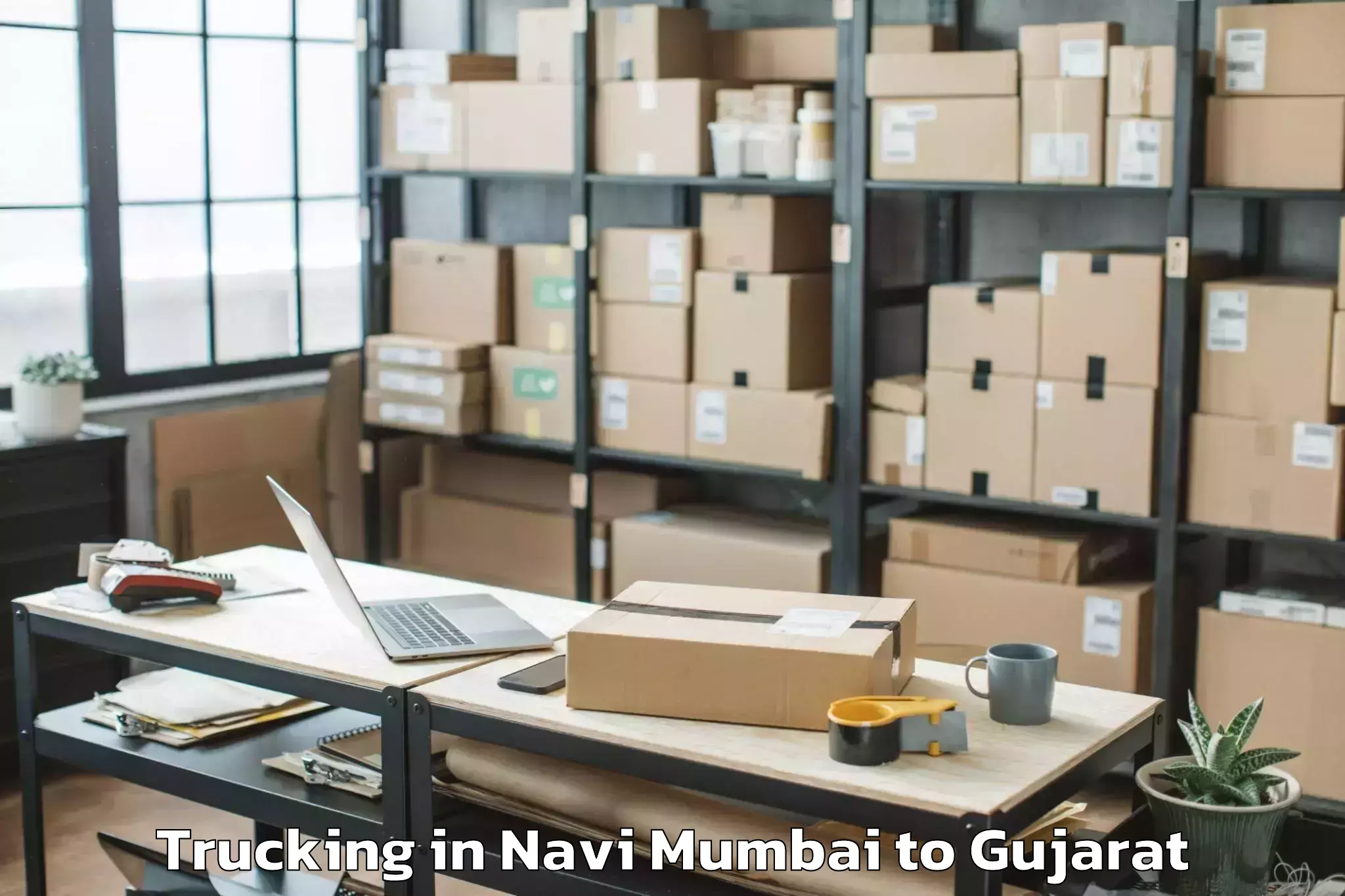 Expert Navi Mumbai to Deendayal Port Trust Trucking